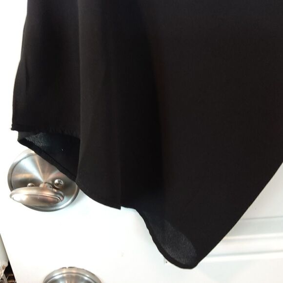 (3/$20) Cato black long sleeve blouse with back slipper and buttons - Picture 6 of 13